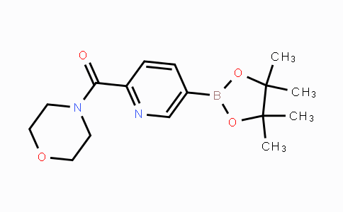 CAS No. 1201644-47-4, N-吗啉基(5-(4,4,5,5-四甲基-1,3,2-二氧杂环戊硼烷-2-基)吡啶-2-基)甲酮