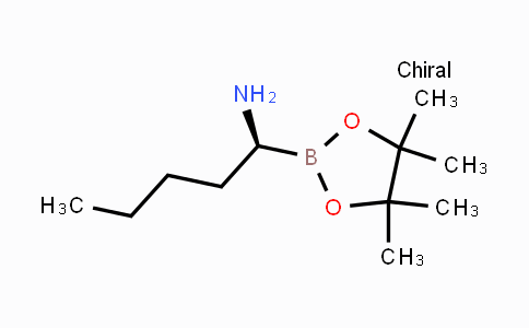 CAS No. 1259300-02-1, (S)-1-(4,4,5,5-tetramethyl-1,3,2-dioxaborolan-2-yl)pentan-1-amine