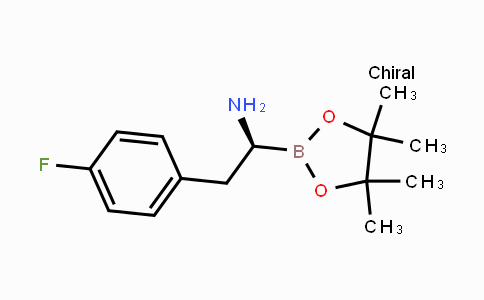 CAS No. 1259365-07-5, (S)-2-(4-fluorophenyl)-1-(4,4,5,5-tetramethyl-1,3,2-dioxaborolan-2-yl)ethanamine
