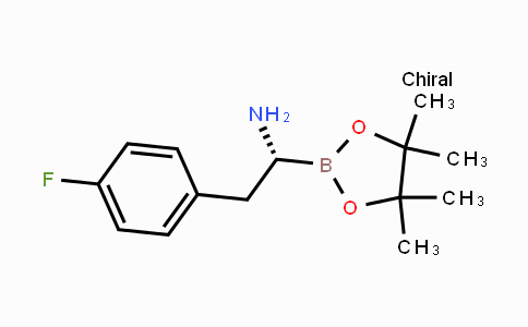 CAS No. 1259365-08-6, (R)-2-(4-fluorophenyl)-1-(4,4,5,5-tetramethyl-1,3,2-dioxaborolan-2-yl)ethanamine