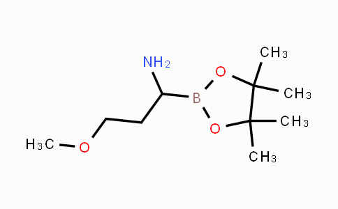 CAS No. 1073588-95-0, 3-methoxy-1-(4,4,5,5-tetramethyl-1,3,2-dioxaborolan-2-yl)propan-1-amine