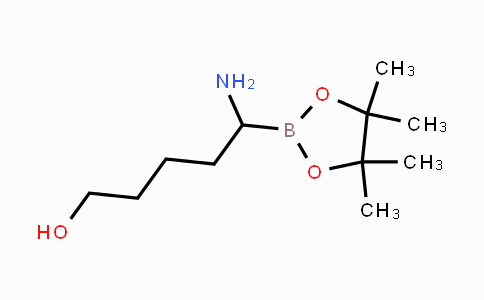 CAS No. 1239375-13-3, 5-amino-5-(4,4,5,5-tetramethyl-1,3,2-dioxaborolan-2-yl)pentan-1-ol