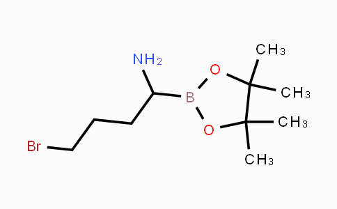 CAS No. 124215-43-6, 4-bromo-1-(4,4,5,5-tetramethyl-1,3,2-dioxaborolan-2-yl)butan-1-amine