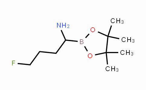 CAS No. 208522-43-4, 4-fluoro-1-(4,4,5,5-tetramethyl-1,3,2-dioxaborolan-2-yl)butan-1-amine