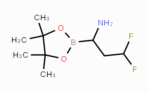 CAS No. 552314-94-0, 3,3-difluoro-1-(4,4,5,5-tetramethyl-1,3,2-dioxaborolan-2-yl)propan-1-amine