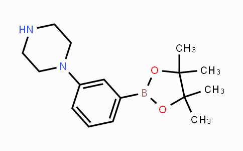 871125-87-0 | 1-(3-(4,4,5,5-tetramethyl-1,3,2-dioxaborolan-2-yl)phenyl)piperazine