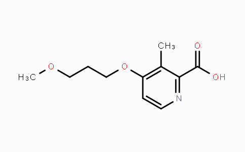 CAS No. 1163685-31-1, 4-(3-methoxypropoxy)-3-methylpicolinic acid