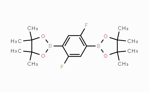 CAS No. 303006-90-8, 2,2'-(2,5-difluoro-1,4-phenylene)bis(4,4,5,5-tetramethyl-1,3,2-dioxaborolane)