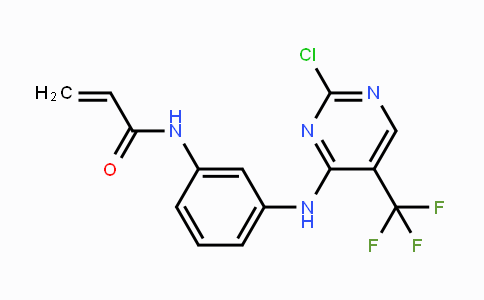 CAS No. 1374507-25-1, N-(3-((2-chloro-5-(trifluoromethyl)pyrimidin-4-yl)amino)phenyl)acrylamide