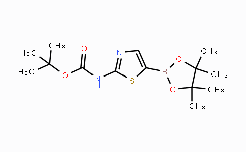 CAS No. 1245252-99-6, 2-(叔丁氧羰基氨基)噻唑-5-硼酸频哪醇酯