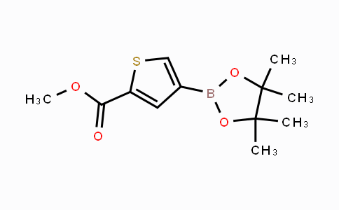 CAS No. 709648-80-6, methyl 4-(4,4,5,5-tetramethyl-1,3,2-dioxaborolan-2-yl)thiophene-2-carboxylate
