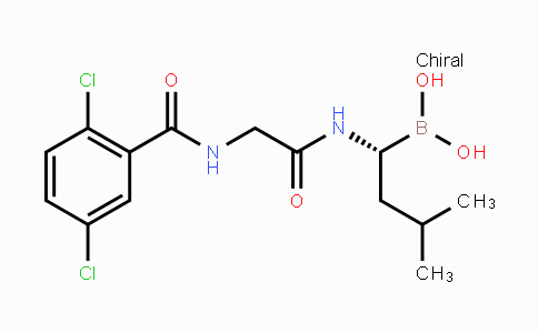 CAS No. 1072833-77-2, (R)-(1-(2-(2,5-dichlorobenzamido)acetamido)-3-methylbutyl)boronic acid