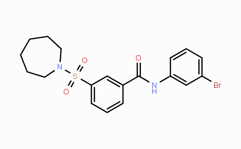 CAS No. 420831-40-9, 3-(azepan-1-ylsulfonyl)-N-(3-bromophenyl)benzamide