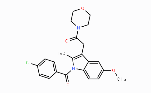 CAS No. 2854-32-2, 2-(1-(4-chlorobenzoyl)-5-methoxy-2-methyl-1H-indol-3-yl)-1-morpholinoethanone