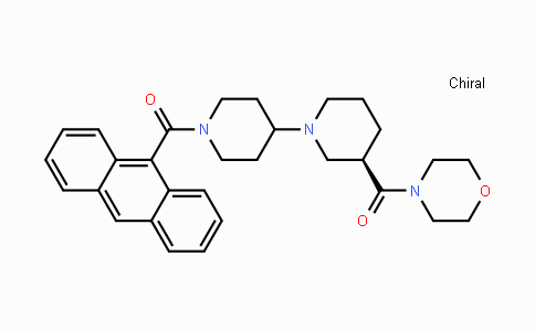CAS No. 591778-68-6, (R)-anthracen-9-yl(3-(morpholine-4-carbonyl)-[1,4'-bipiperidin]-1'-yl)methanone