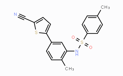 MC443006 | 1233948-35-0 | N-(5-(5-cyanothiophen-2-yl)-2-methylphenyl)-4-methylbenzenesulfonamide