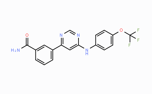 CAS No. 778270-11-4, 3-(6-((4-(trifluoromethoxy)phenyl)amino)pyrimidin-4-yl)benzamide