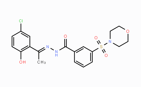 CAS No. 1423715-09-6, (E)-N'-(1-(5-chloro-2-hydroxyphenyl)ethylidene)-3-(morpholinosulfonyl)benzohydrazide