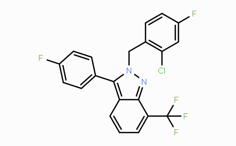 MC443085 | 875787-07-8 | 2-[(2-氯-4-氟苯基)甲基]-3-(4-氟苯基)-7-(三氟甲基)-2H-吲唑