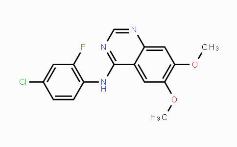 CAS No. 690206-97-4, N-(4-chloro-2-fluorophenyl)-6,7-dimethoxyquinazolin-4-amine