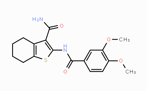 MC443119 | 301305-73-7 | 2-(3,4-ジメトキシベンズアミド)-4,5,6,7-テトラヒドロベンゾ[b]チオフェン-3-カルボキサミド