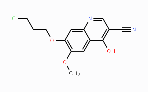 CAS No. 214470-66-3, 7-(3-chloropropoxy)-4-hydroxy-6-methoxyquinoline-3-carbonitrile