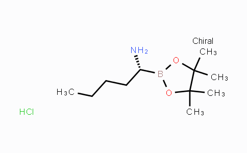 CAS No. 1259300-03-2, (R)-1-(4,4,5,5-tetramethyl-1,3,2-dioxaborolan-2-yl)pentan-1-amine hydrochloride