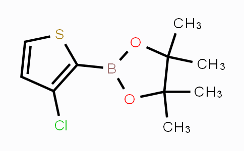 CAS No. 1040281-97-7, 2-(3-chlorothiophen-2-yl)-4,4,5,5-tetramethyl-1,3,2-dioxaborolane