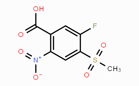 CAS No. 185945-90-8, 5-fluoro-4-(methylsulfonyl)-2-nitrobenzoic acid
