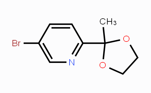 CAS No. 214701-33-4, 5-bromo-2-(2-methyl-1,3-dioxolan-2-yl)pyridine