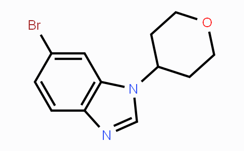 CAS No. 1245649-58-4, 6-bromo-1-(tetrahydro-2H-pyran-4-yl)-1H-benzo[d]imidazole