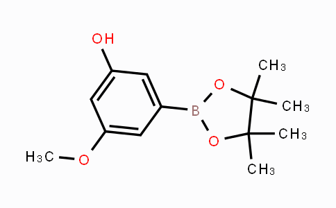 CAS No. 906008-22-8, 3-methoxy-5-(4,4,5,5-tetramethyl-1,3,2-dioxaborolan-2-yl)phenol