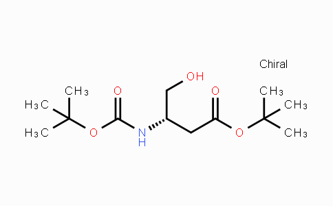 CAS No. 153287-86-6, (S)-tert-butyl 3-(tert-butoxycarbonylamino)-4-hydroxybutanoate