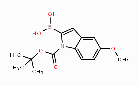 CAS No. 290331-71-4, 1-(tert-butoxycarbonyl)-5-methoxy-1H-indol-2-ylboronic acid