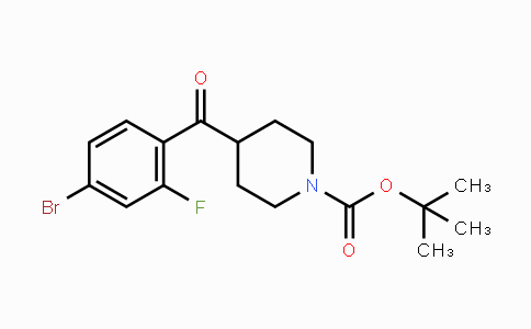 MC443528 | 1159826-04-6 | tert-butyl 4-(4-bromo-2-fluorobenzoyl)piperidine-1-carboxylate