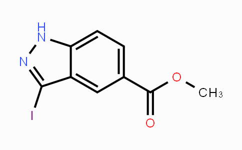 CAS No. 885271-25-0, methyl 3-iodo-1H-indazole-5-carboxylate