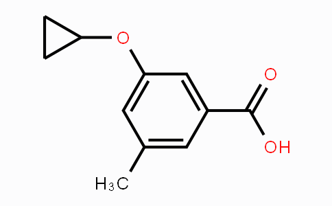 CAS No. 1243409-58-6, 3-cyclopropoxy-5-methylbenzoic acid