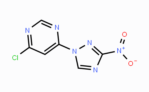 CAS No. 1260850-75-6, 4-chloro-6-(3-nitro-1H-1,2,4-triazol-1-yl)pyrimidine