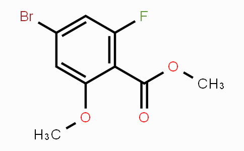CAS No. 1427415-25-5, methyl 4-bromo-2-fluoro-6-methoxybenzoate