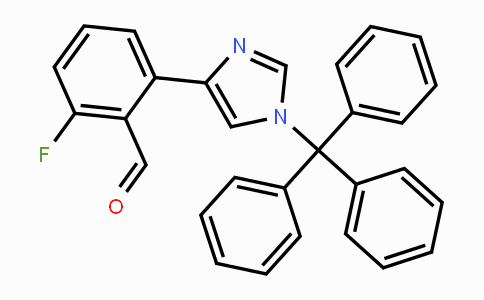 CAS No. 1402838-09-8, 2-fluoro-6-(1-trityl-1H-imidazol-4-yl)benzaldehyde