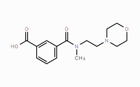CAS No. 1354652-99-5, 3-(methyl(2-morpholinoethyl)carbamoyl)benzoic acid
