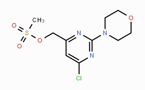 CAS No. 1949803-41-1, (6-chloro-2-morpholinopyrimidin-4-yl)methyl methanesulfonate