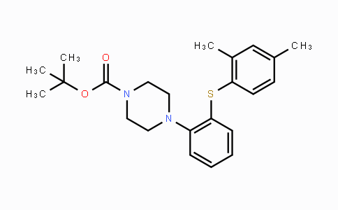 MC443859 | 960203-42-3 | 4-[2-(2,4-DiMethylphenylsulfanyl)phenyl]piperazine-1-carboxylic acid tert-butyl ester