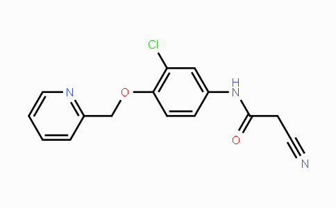 CAS No. 915945-31-2, N-[3-chloro-4-(pyridin-2-ylmethoxy)phenyl]-2-cyanoacetamide