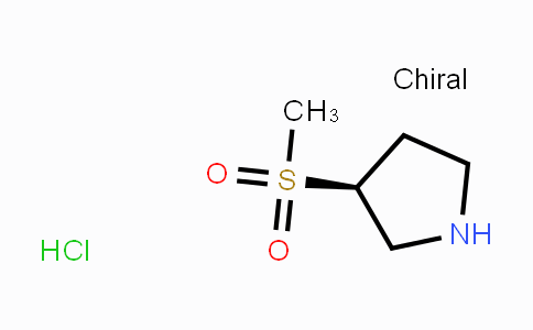 CAS No. 1407997-84-5, (S)-3-(Methylsulfonyl)pyrrolidine hydrochloride