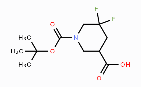 CAS No. 1255666-86-4, 1-Boc-5,5-difluoro-3-piperidinecarboxylic acid