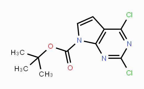 CAS No. 1038588-24-7, 2,4-Dichloro-7H-Pyrrolo[2,3-d]pyrimidine-7-carboxylic acid 1,1-dimethylethyl ester
