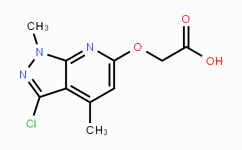 CAS No. 1312949-25-9, 2-[(3-Chloro-1,4-dimethyl-1H-pyrazolo[3,4-b]pyridin-6-yl)oxy]-acetic acid