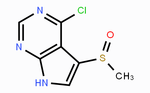 CAS No. 1389264-16-7, 4-Chloro-5-(methylsulfinyl)-7H-pyrrolo[2,3-d]pyrimidine