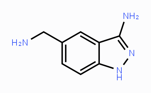 CAS No. 267876-23-3, 5-(Aminomethyl)-1H-indazol-3-amine